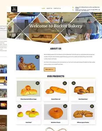 Barkot Bakery: Bread Shop & Bakery Website Design Project