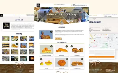 Barkot Bakery: Bread Shop & Bakery Website Design Project