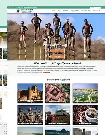 Ethio Target Tours & Travel: Tour Guide Website Development Project