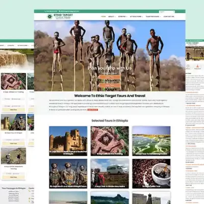 Ethio Target Tours & Travel: Tour Guide Website Development Project