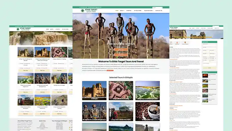 Tour and Travel Website Design Company in Addis Ababa Ethiopia