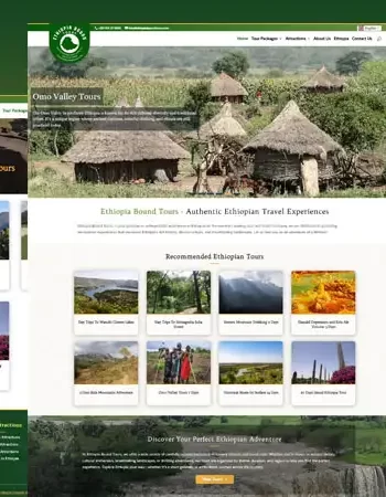 Ethiopia Bound Tours: Travel Company Website Development Project