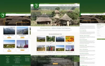 Ethiopia Bound Tours: Travel Company Website Development Project