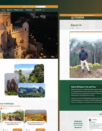 Ethiopia Trek and Tour – Tour Agency Website Design Project