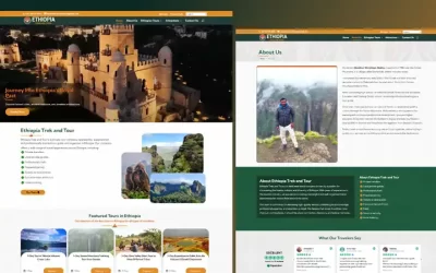 Ethiopia Trek and Tour – Tour Agency Website Design Project