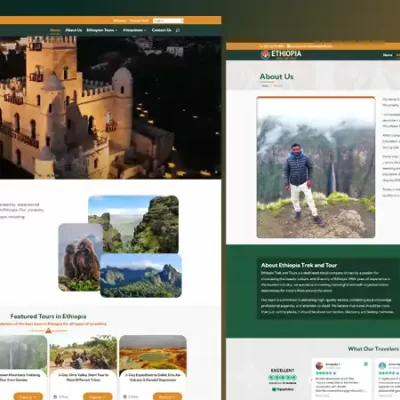 Ethiopia Trek and Tour – Tour Agency Website Design Project