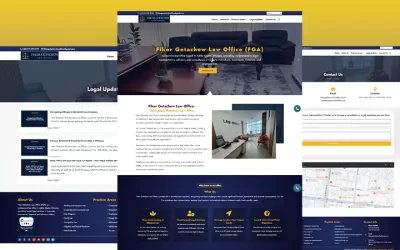 Fiker Getachew Law Office Website Design Project
