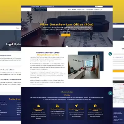 Fiker Getachew Law Office Website Design Project