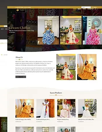 Lewam Chiffon Website Design & Development Project