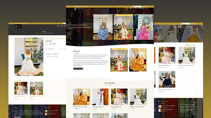 Lewam Chiffon Ethiopia Clothing Templates Themes - Web Design in Addis Ababa Engocha Technologies