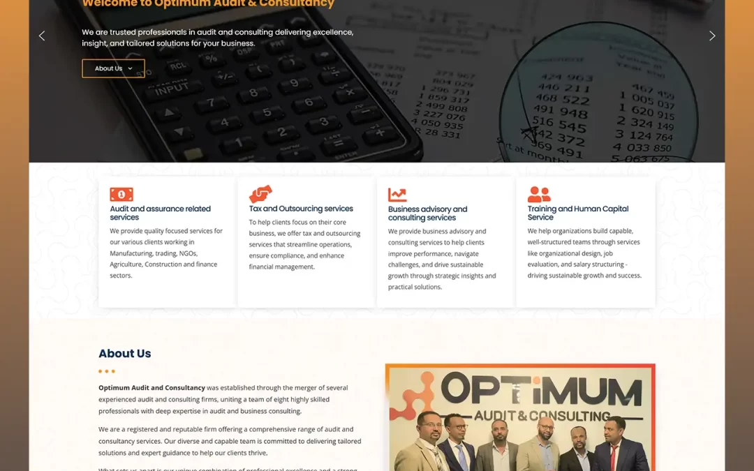 Optimum Audit & Consultancy Website Design Project