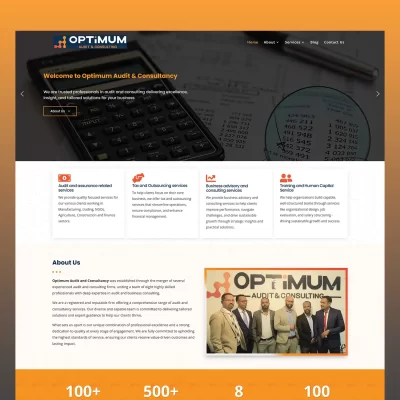 Optimum Audit & Consultancy Website Design Project