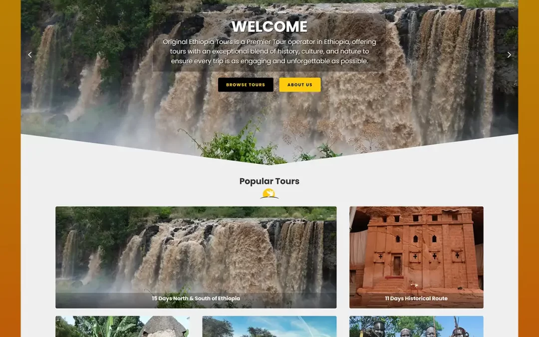 Original Ethiopia Tour: Multi-Lingual Tour Operator Website Design Project