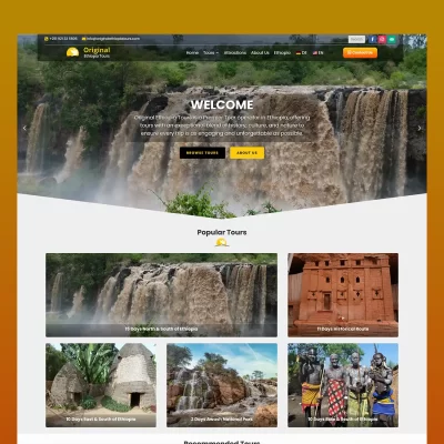 Original Ethiopia Tour: Multi-Lingual Tour Operator Website Design Project