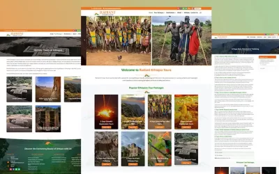 Radiant Ethiopia Tours Website Development & Logo Design Project