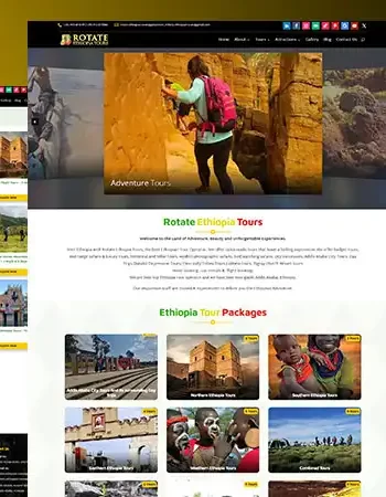 Rotate Ethiopia Tours Website Design Project