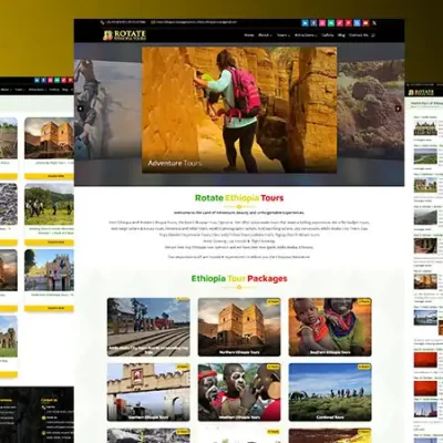 Rotate Ethiopia Tours Website Design Project